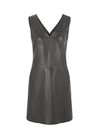 Riani V-NECK-KLEID AUS LEDER Nur für heute