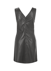 Riani V-NECK-KLEID AUS LEDER Nur für heute