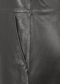 Riani V-NECK-KLEID AUS LEDER Nur für heute