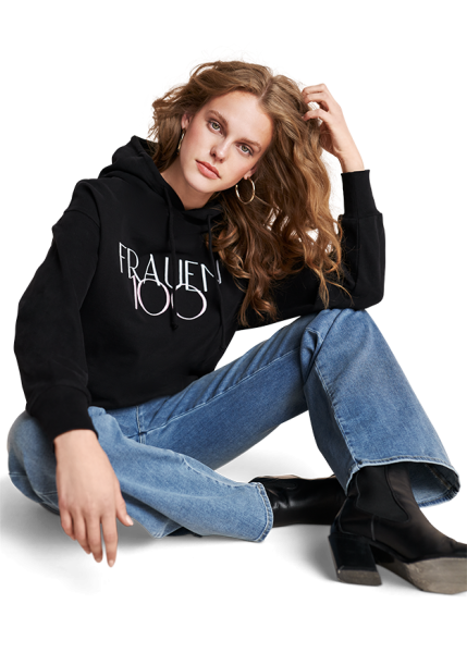Riani JERSEY-HOODIE MIT LOGO Fabrikverkauf