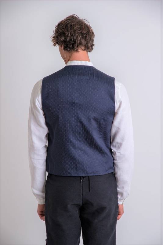 Rockmacherin Karl blau rot gemustert im Angebot