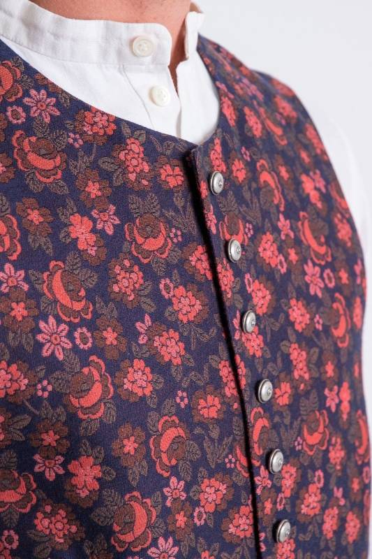 Rockmacherin Karl blau rot gemustert im Angebot
