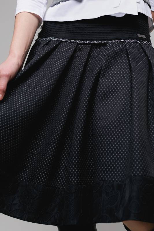 Rockmacherin Zwischbadejohr Trachtenrock aus Baumwolljacquard mit Plissee-Baumwolle im Bund Bis zu 55% Rabatt
