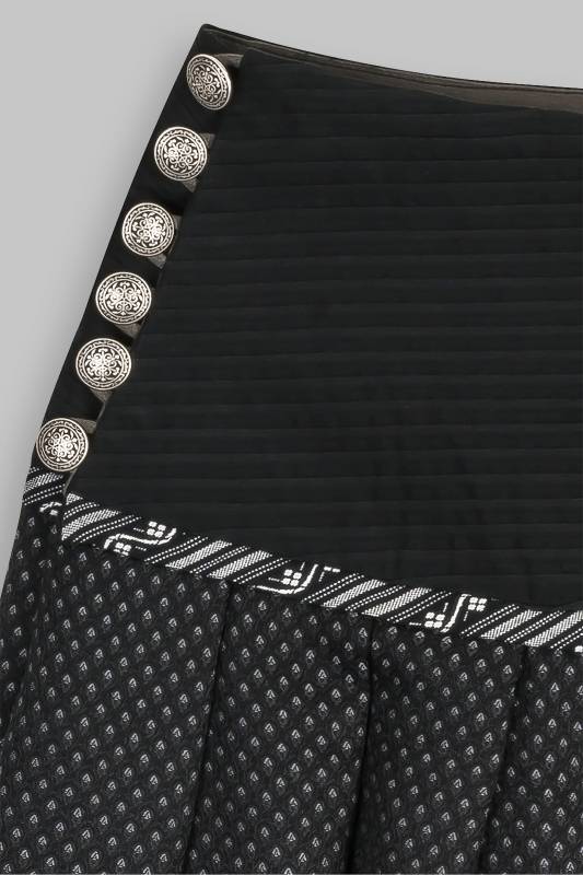 Rockmacherin Zwischbadejohr Trachtenrock aus Baumwolljacquard mit Plissee-Baumwolle im Bund Bis zu 55% Rabatt