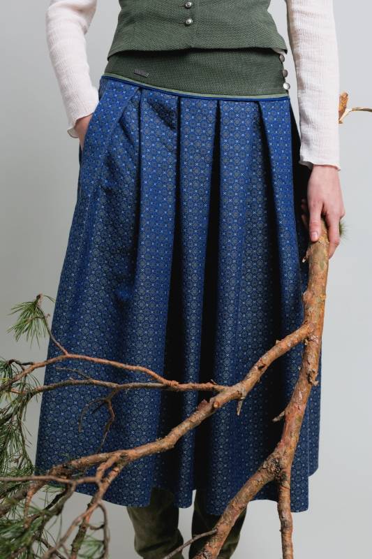 Rockmacherin Amdog Wadenlanger Trachtenrock mit edelem Jacquard aus Baumwollmischung Begrenzt auf 3 Tage