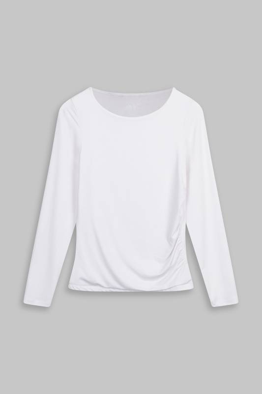 Rockmacherin Malou Langarm-Shirt mit Raffung Günstiger Verkauf