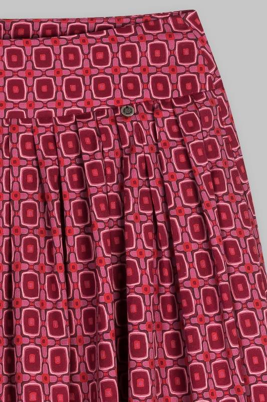 Rockmacherin Kalo Wadenlanger Rock mit Print und zwei Taschen Fabrik Onlineshop