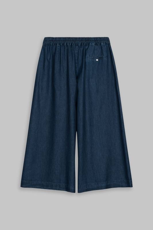 Rockmacherin Sempt Hosenrock aus weichem Denim mit Biesen und Gummizug Begrenztes Angebot