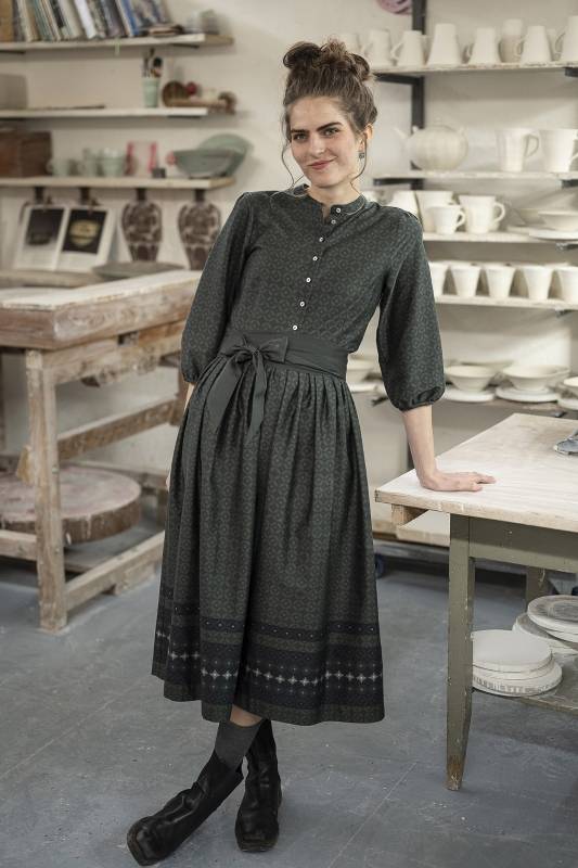 Rockmacherin Elena Vintagekleid mit Schärpe Preisnachlass