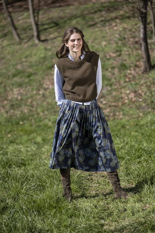 Rockmacherin Ottilie Trachtiger Strickpullunder kurz und gerade geschnitten Cyber Monday