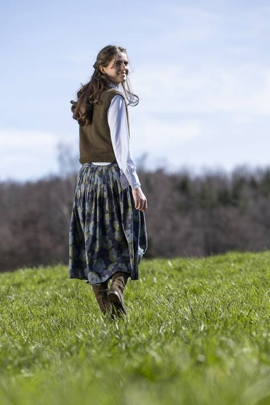 Rockmacherin Ottilie Trachtiger Strickpullunder kurz und gerade geschnitten Cyber Monday