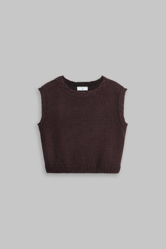 Rockmacherin Ottilie Trachtiger Strickpullunder kurz und gerade geschnitten Osterangebot