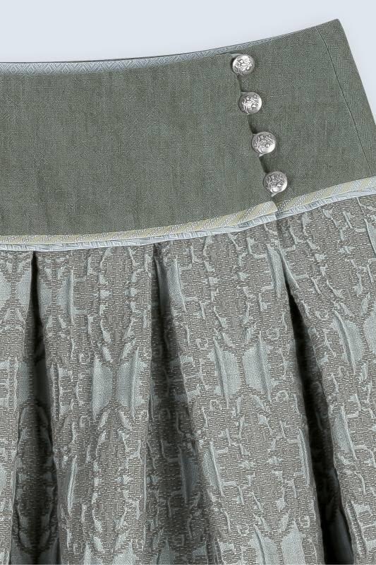 Rockmacherin Wiesn Trachctenrock in Midilänge mit strukturiertem Jacquard Räumungsverkauf