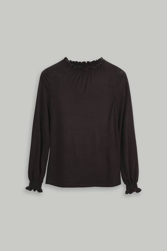 Rockmacherin Selma Shirtbluse aus Lyocell-Wolljersey Osterangebot