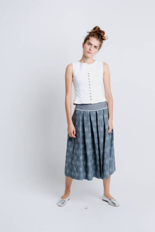 Rockmacherin Nanni Aigner Trachtenweste für Damen in Weiß Top Angebot
