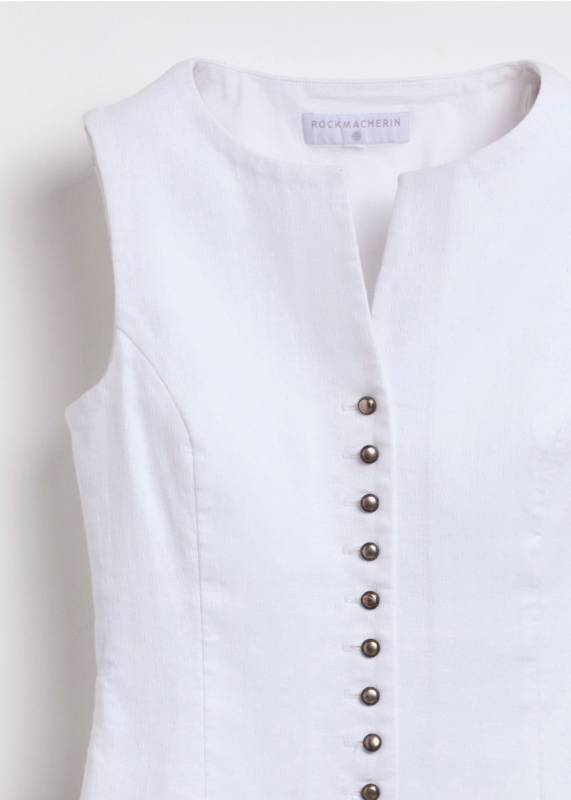 Rockmacherin Nanni Aigner Trachtenweste für Damen in Weiß Top Angebot