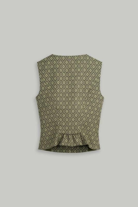 Rockmacherin Nanni Bachmann Damen Trachtenweste aus Wolljacquard Blitzangebot