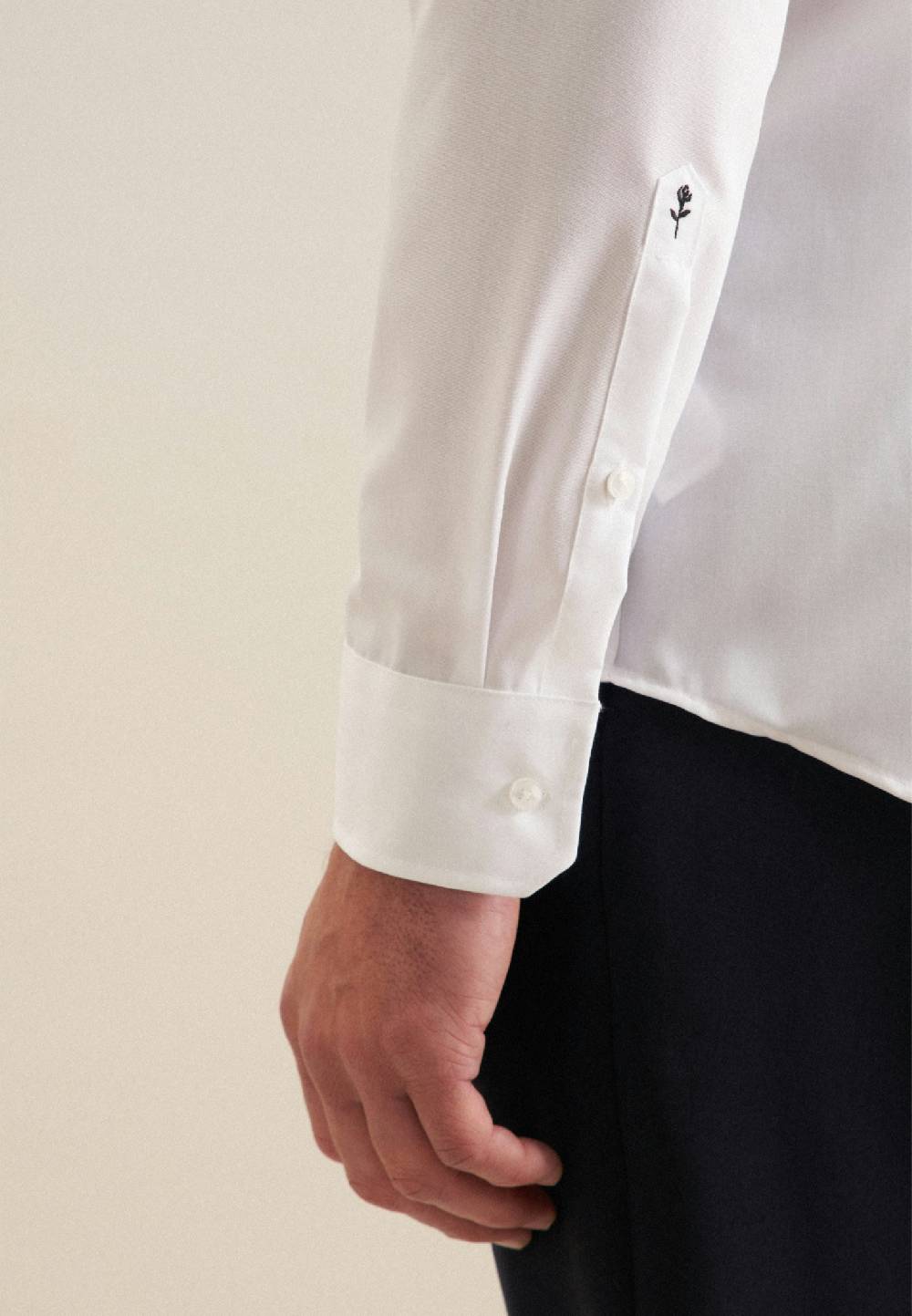 Seidensticker Bügelfreies Popeline Business Hemd in Slim mit Button-Down-Kragen Fabrikpreis