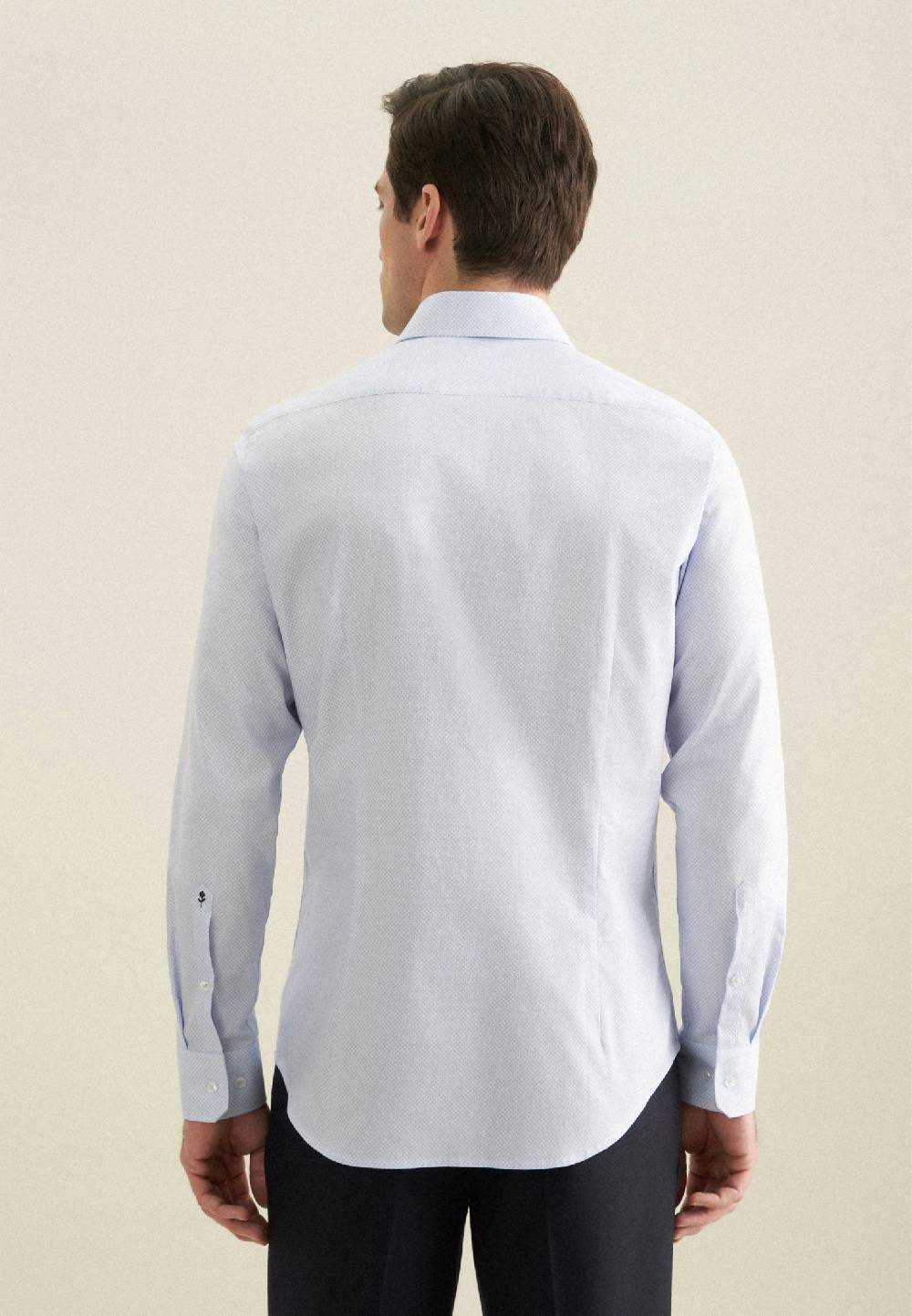 Seidensticker Twill Business Hemd in Shaped mit Kentkragen und extra langem Arm Blitzangebot