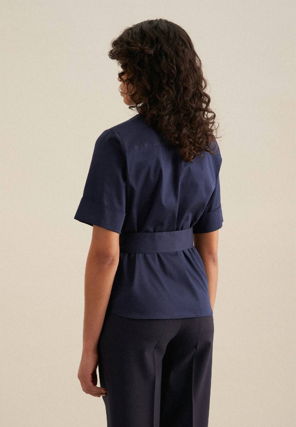 Seidensticker Kurzarm Satin Hemdbluse Discount Store für neue Produkte