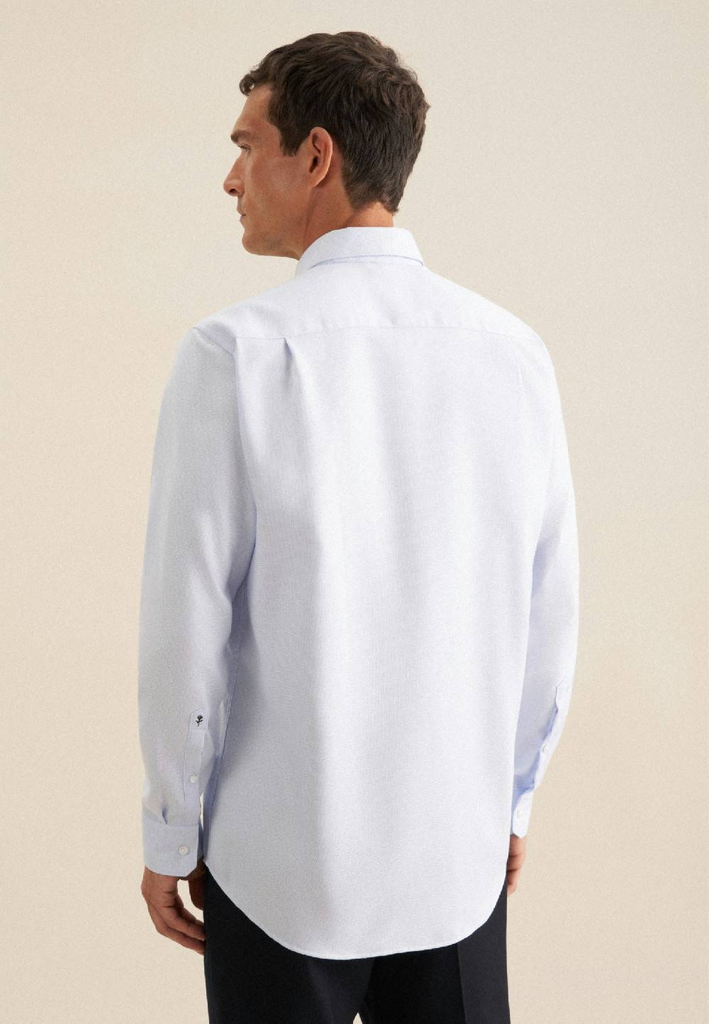 Seidensticker Bügelfreies Struktur Business Hemd in Regular mit Button-Down-Kragen Sonderangebot