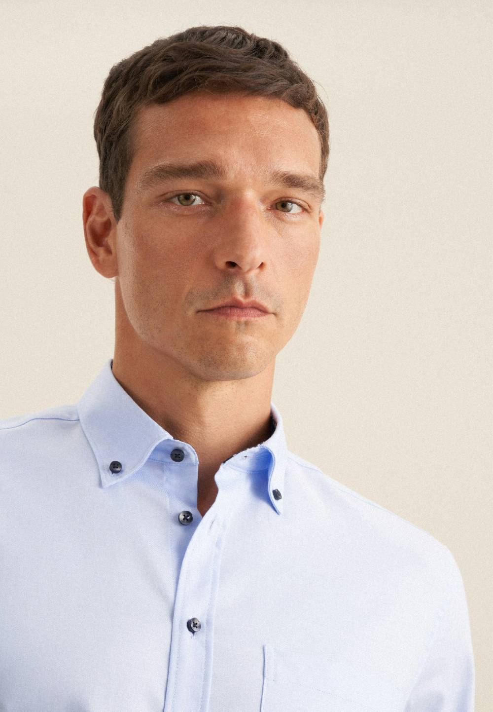 Seidensticker Bügelfreies Twill Business Hemd in Regular mit Button-Down-Kragen Kostenlose Rückgabe