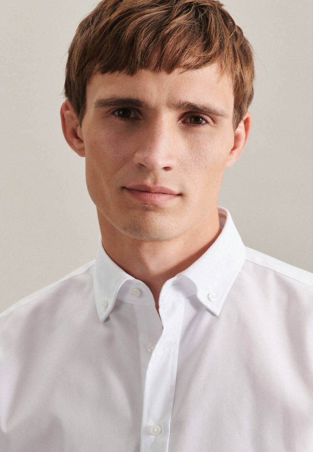 Seidensticker Bügelfreies Popeline Business Hemd in Shaped mit Button-Down-Kragen Bis zu 65% Rabatt