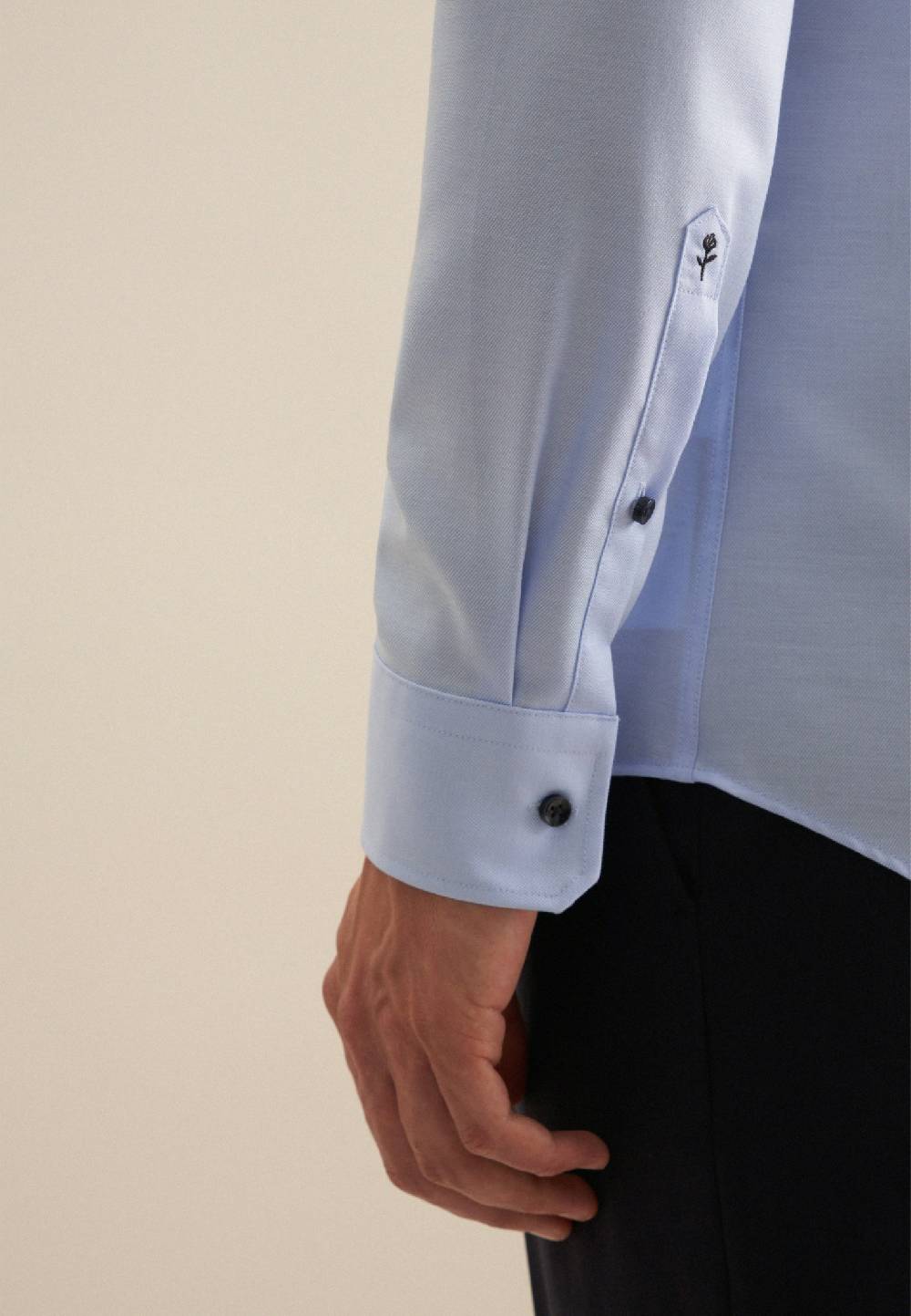Seidensticker Bügelfreies Twill Business Hemd in Slim mit Kentkragen und extra langem Arm 50% Rabatt mit kostenlosem Versand