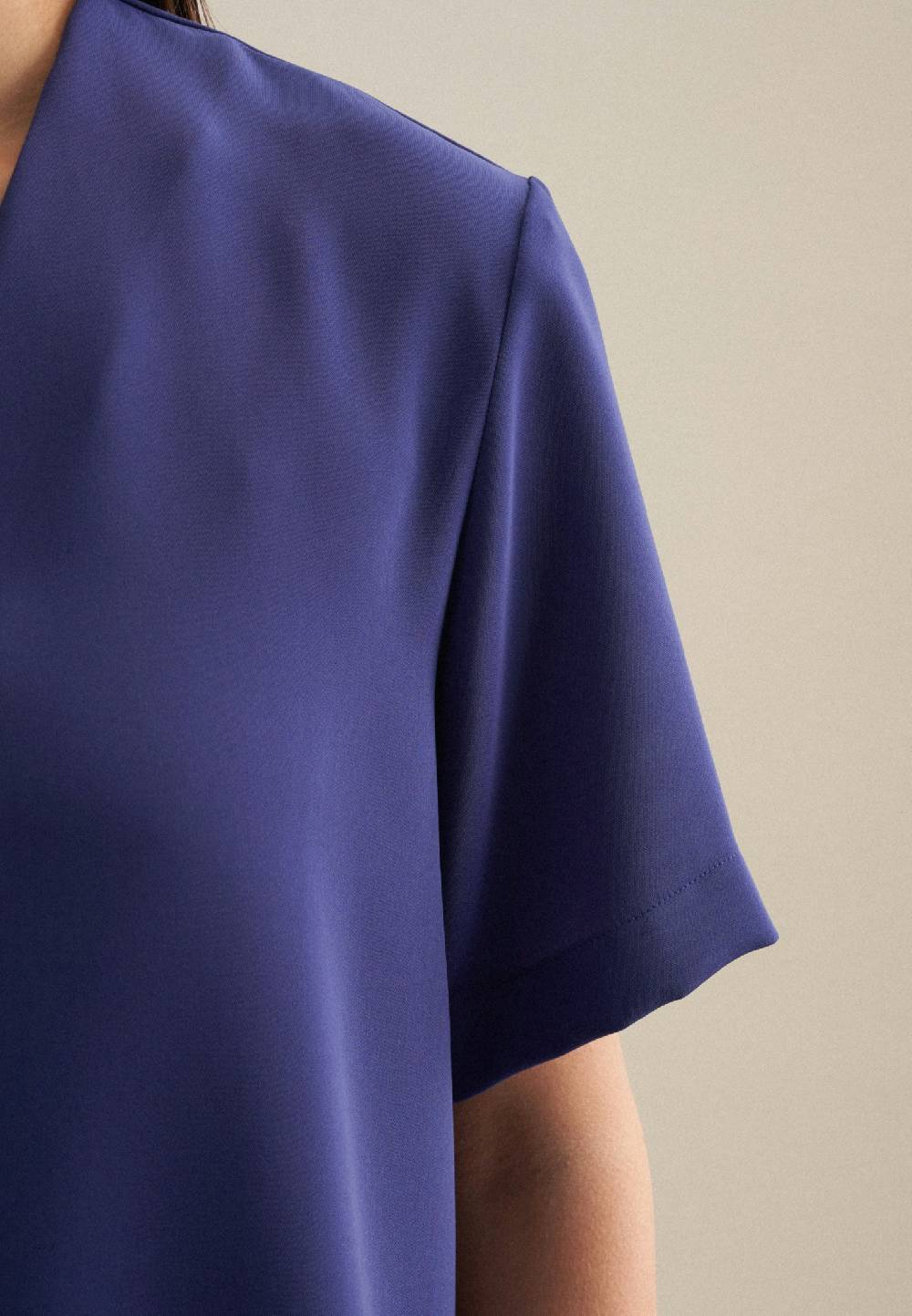 Seidensticker V-Neck Shirtbluse Regular Super Sparpreis