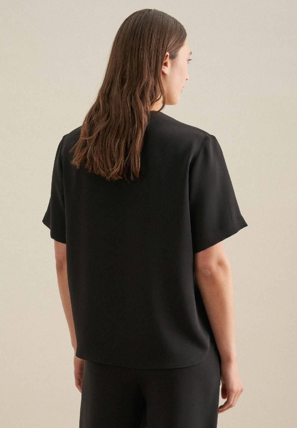 Seidensticker V-Neck Shirtbluse Regular Outlet