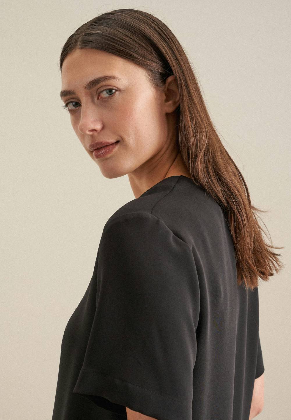 Seidensticker V-Neck Shirtbluse Regular Outlet
