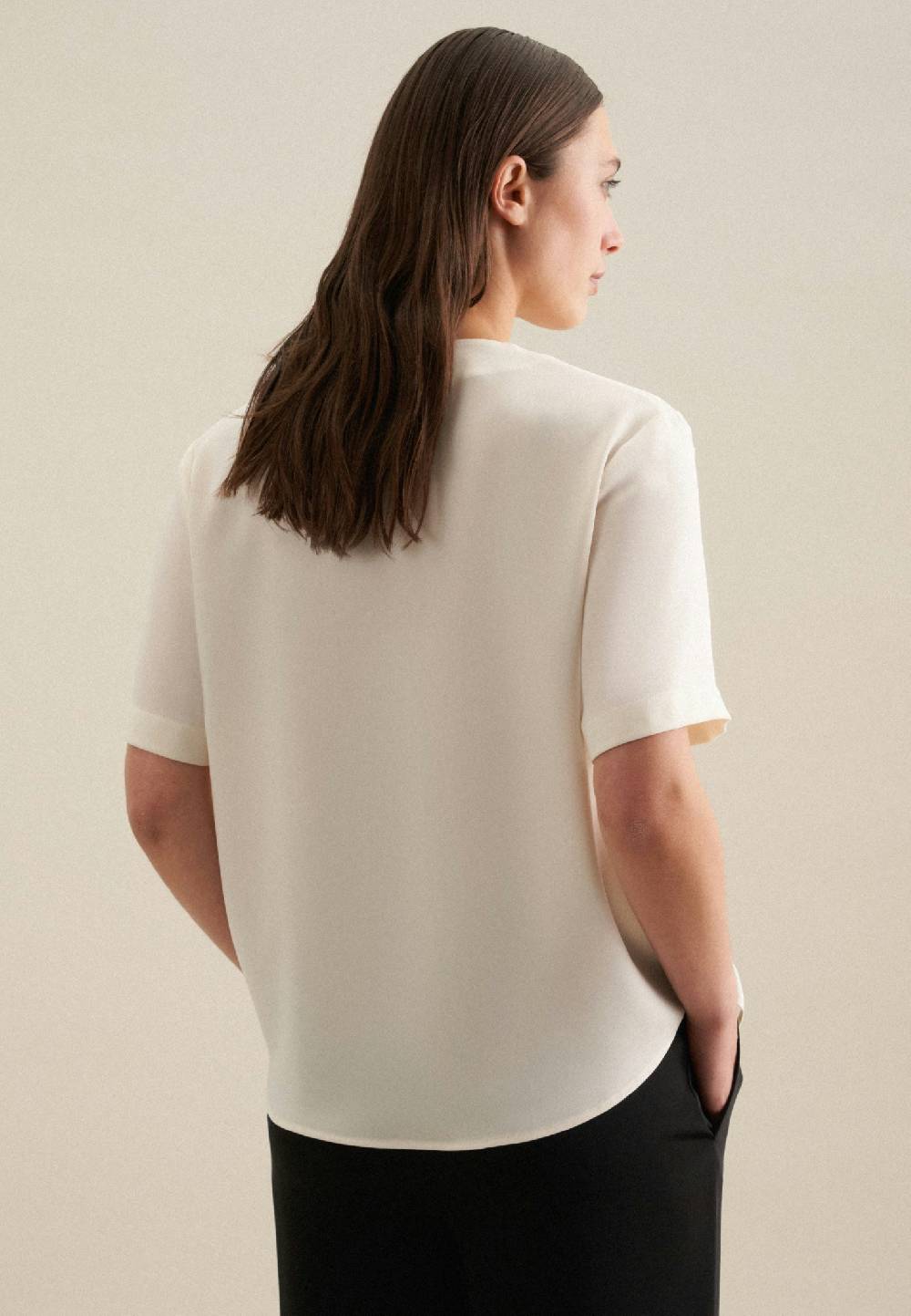 Seidensticker V-Neck Shirtbluse Regular Schlussverkauf
