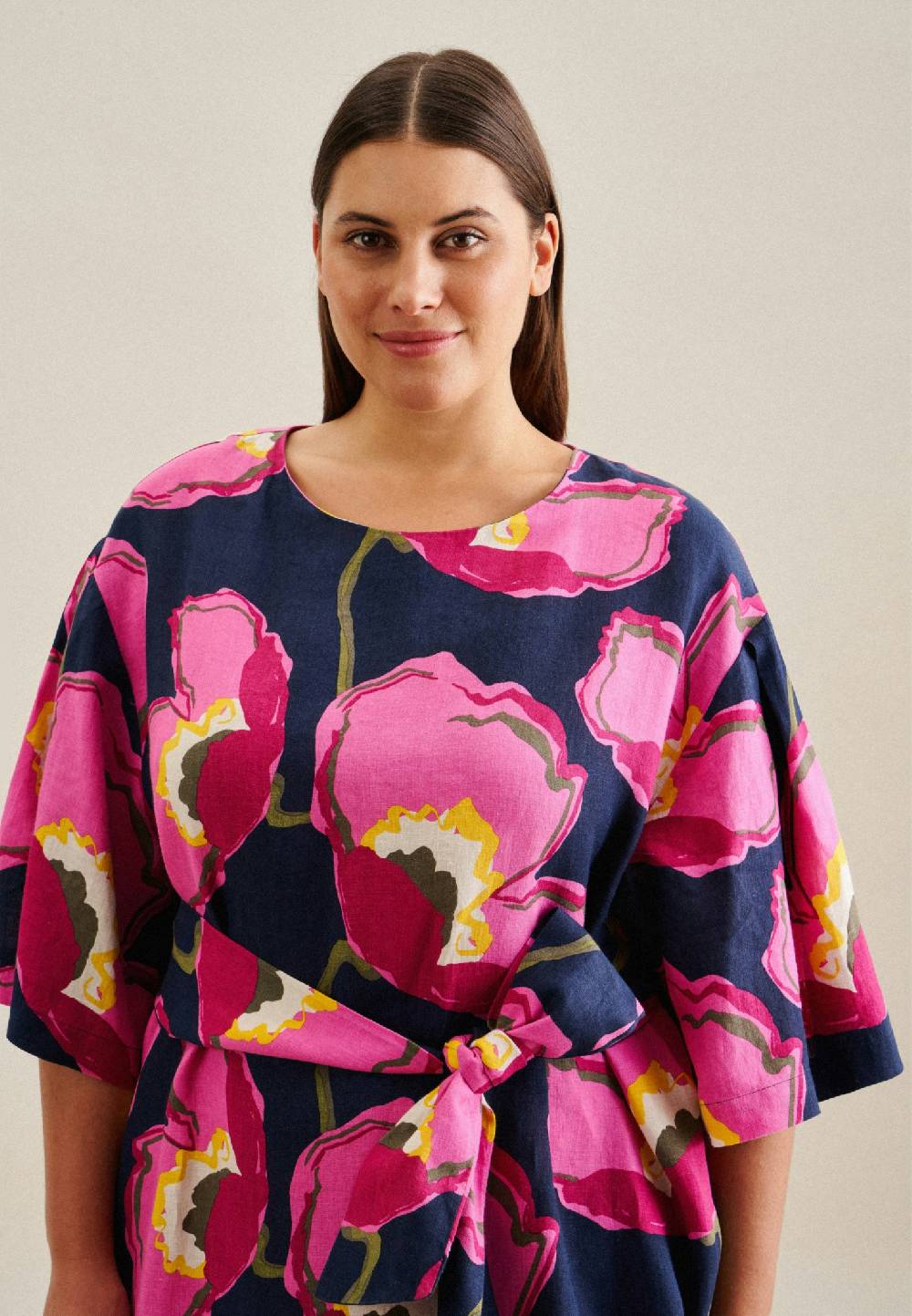 Seidensticker Curvy Rundhals Kleid Regular Großer Ausverkauf
