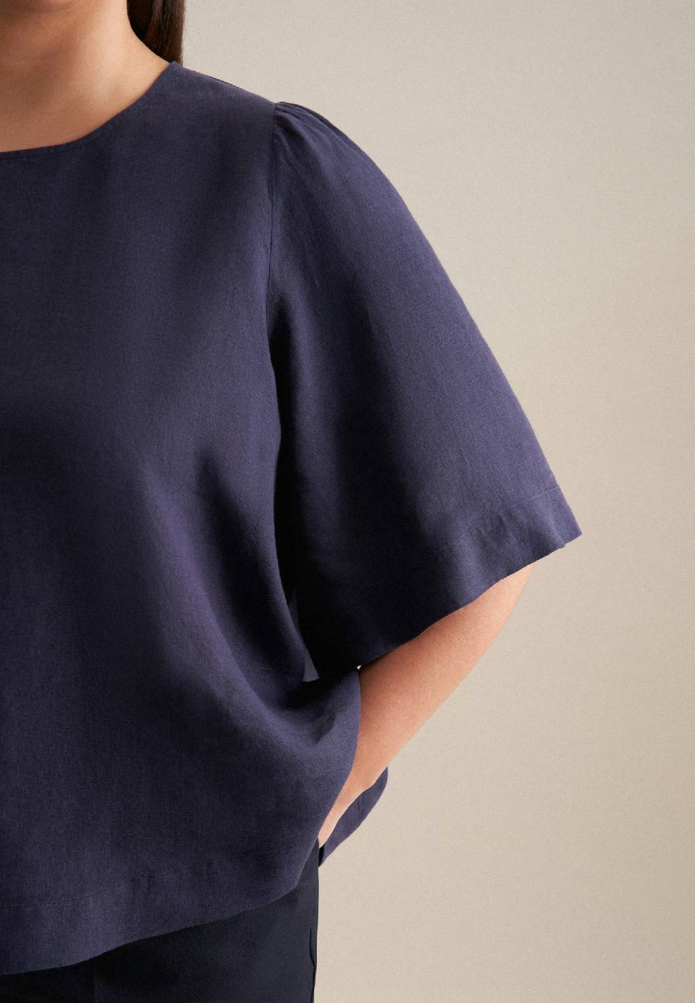 Seidensticker Curvy Rundhals Shirtbluse Regular Heißer Verkauf