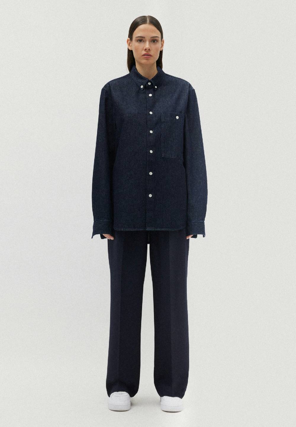 Seidensticker Denim Casual Hemd in Regular mit Button-Down-Kragen Outlet