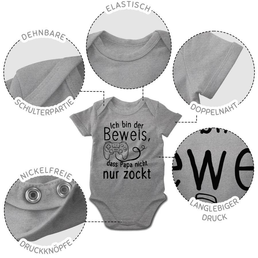Shirtracer Ich bin der Beweis, dass Papa nicht nur zockt: T-Shirt Rucksack Shirtracer JETZT KAUFEN