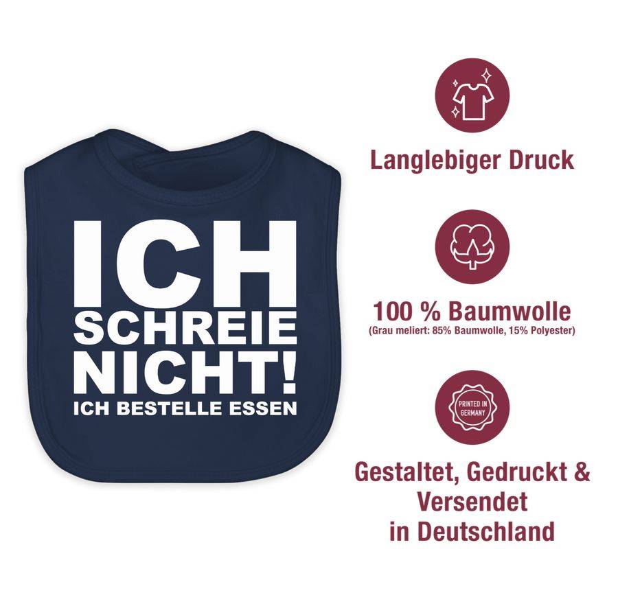 Shirtracer Ich schreie nicht, ich bestelle Essen!: T-Shirt Rucksack Shirtracer Bis zu 65% Rabatt