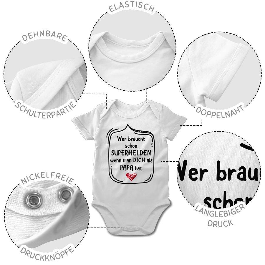 Shirtracer Wer braucht schon Superhelden wenn man dich als Papa hat Shirts & Mehr Shirtracer Black Friday Preise