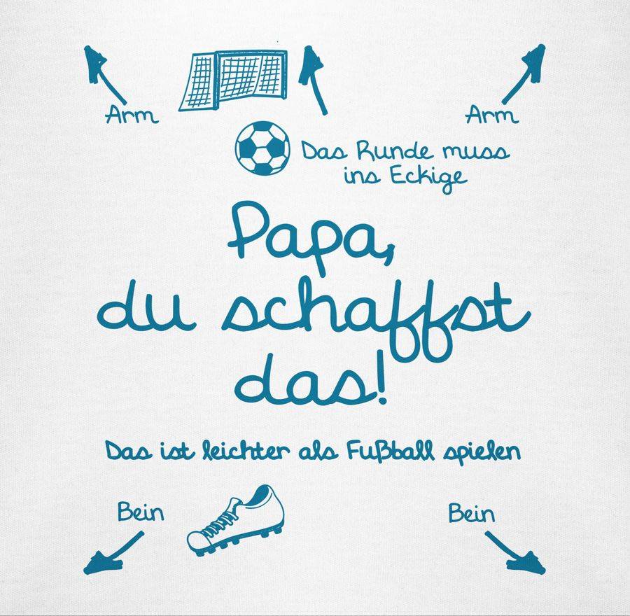 Shirtracer Papa du schaffst das Fußball Junge: T-Shirt Gym Bag Shirtracer 50% Rabatt für begrenzte Zeit