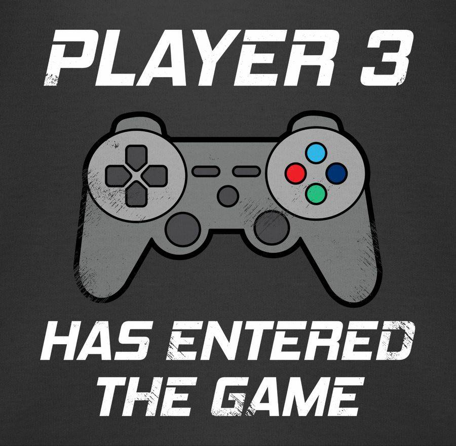 Shirtracer Player 3 has entered the game Controller grau: T-Shirt Rucksack Shirtracer Rabatte dieses Monats
