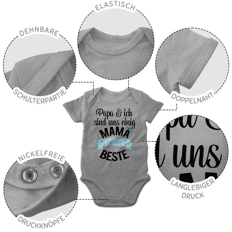 Shirtracer Mama ist die beste - blau schwarz Shirts & Mehr Shirtracer Outlet