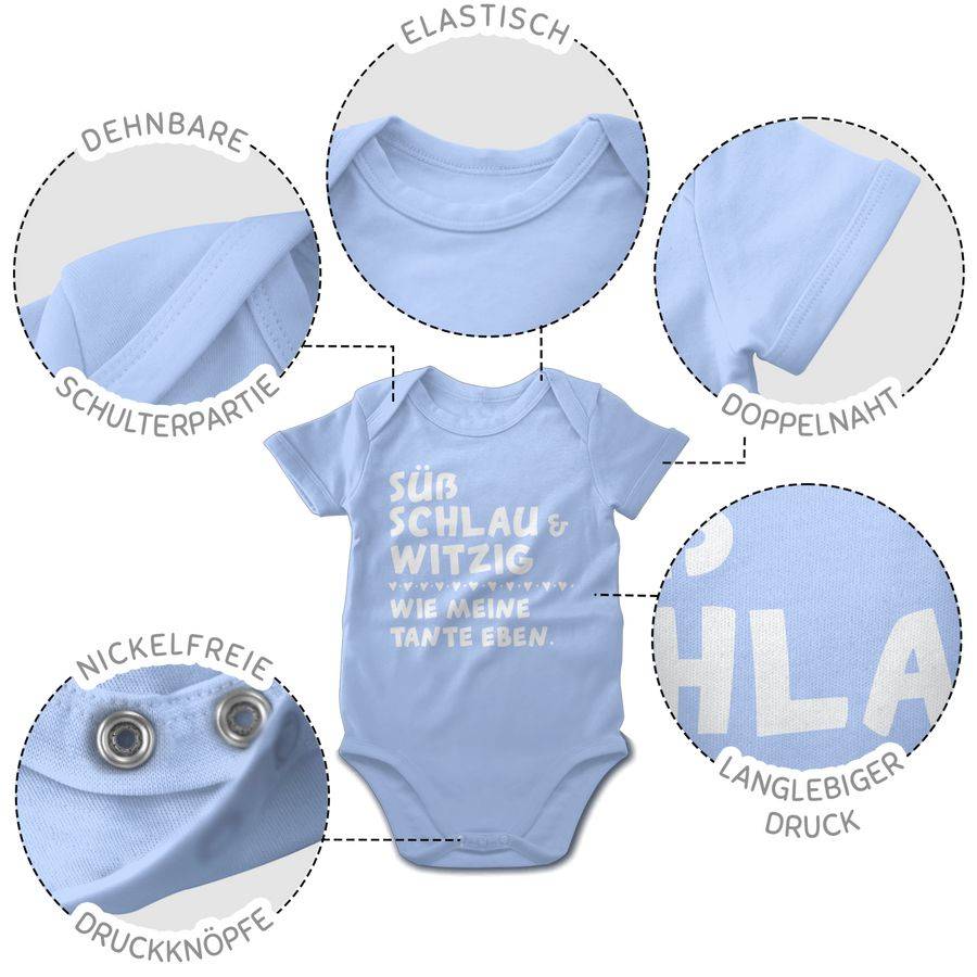 Shirtracer Süß schlau und witzig - wie meine Tante eben - Weiß Shirts & Mehr Shirtracer Fabrikpreis