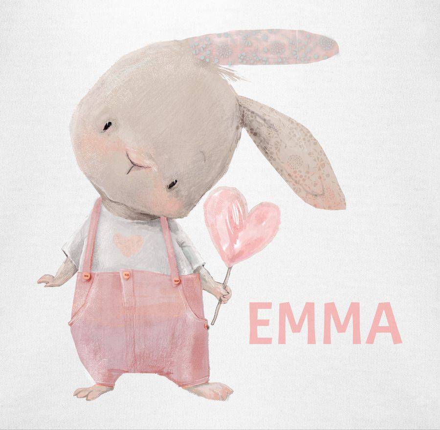 Shirtracer Mädchen Hase Rabbit Häschen Langohr Süße Hasen: T-Shirt Rucksack Shirtracer Sonderangebot