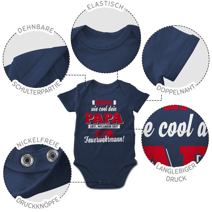 Shirtracer Egal wie Cool dein Papa meiner ist Feuerwehrmann Shirts & Mehr Shirtracer Vatertagsangebot