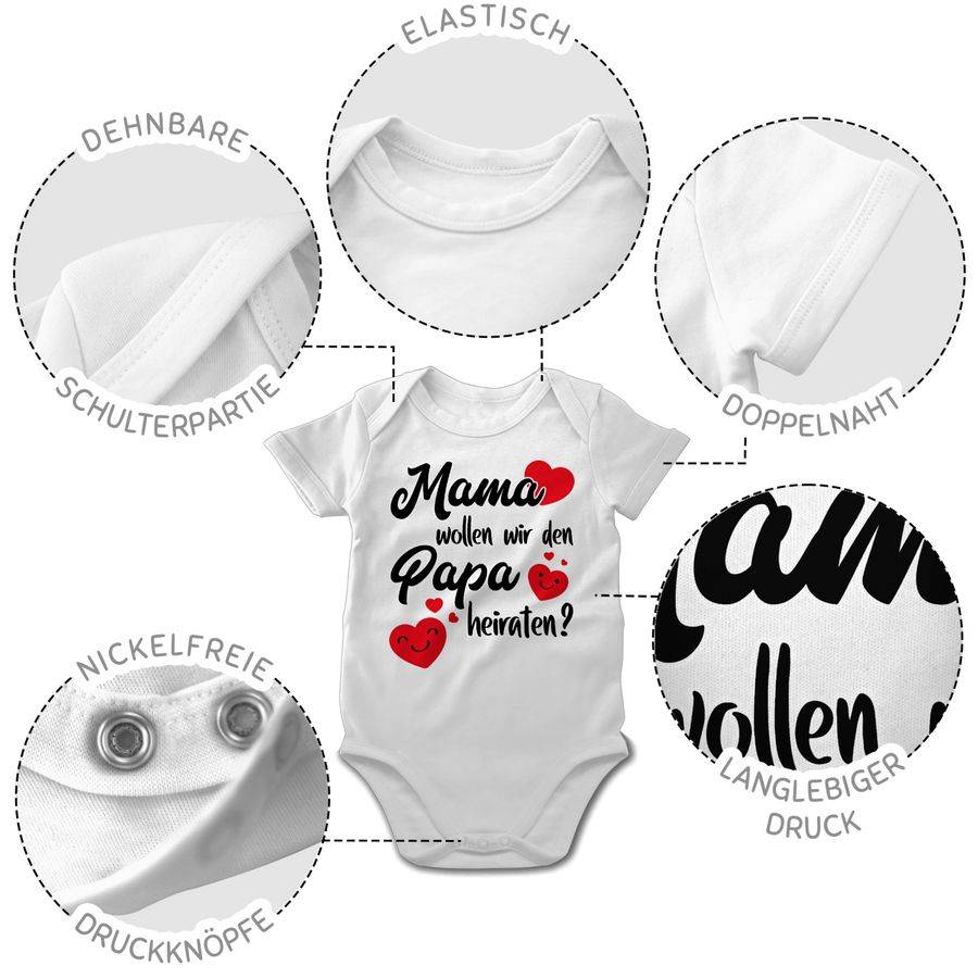 Shirtracer Mama wollen wir Papa heiraten Herzen Shirts & Mehr Shirtracer Neuheiten