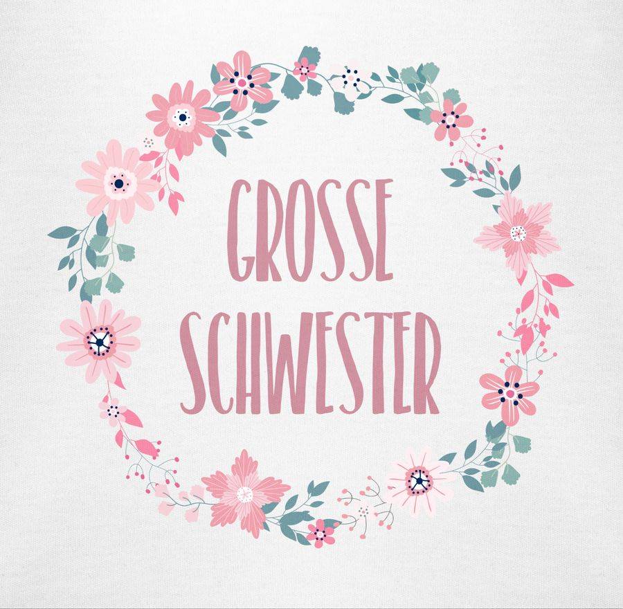 Shirtracer Große Schwester - Schwesterherz: T-Shirt Rucksack Shirtracer Kauf eins, bekomm eins gratis
