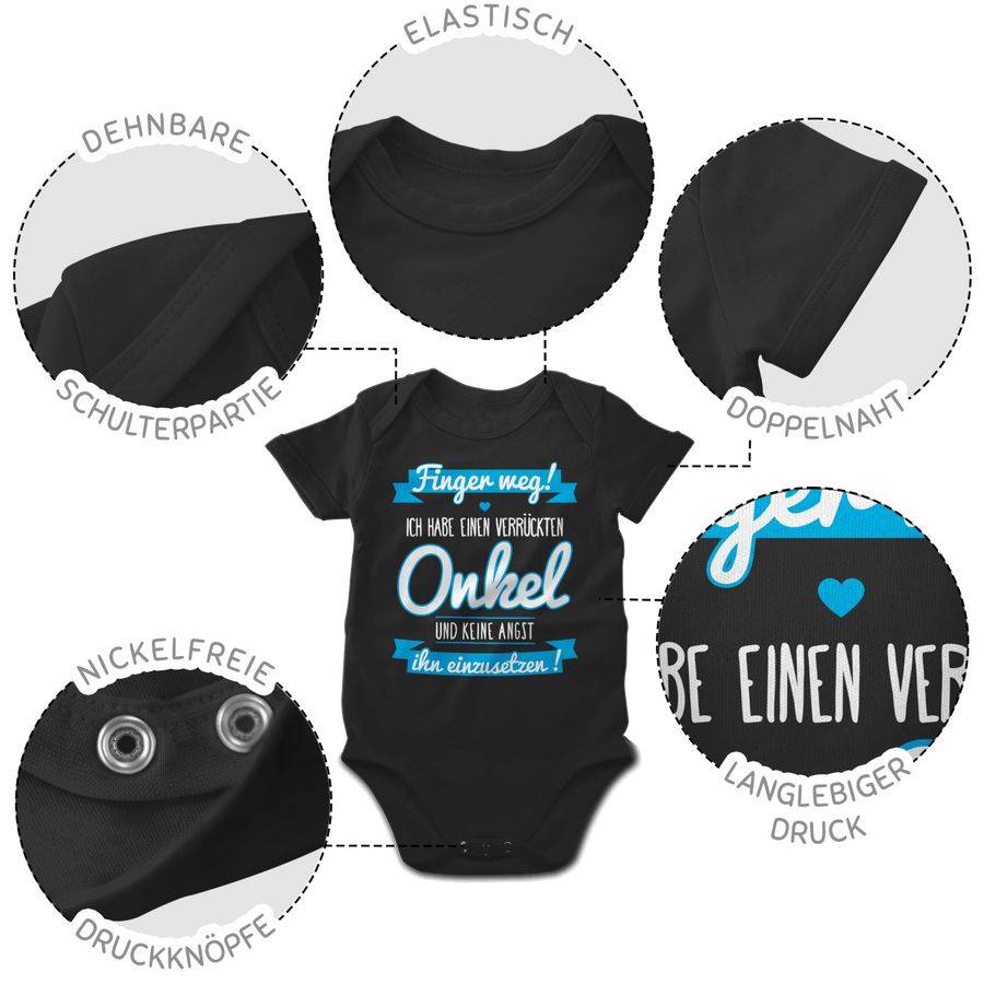 Shirtracer Ich habe einen verrückten Onkel blau Shirts & Mehr Shirtracer Kostenlose Rückgabe