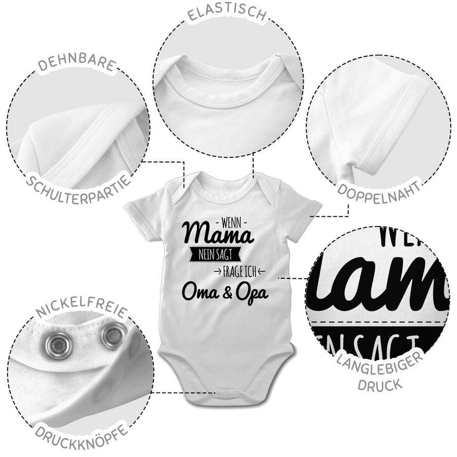 Shirtracer Wenn Mama nein sagt frag ich Oma und Opa Shirts & Mehr Shirtracer Zeitbegrenzte Promotion