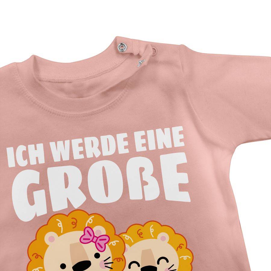 Shirtracer Ich werde eine große Schwester mit Löwen - weiß: T-Shirt Rucksack Shirtracer Bis zu 50% Rabatt