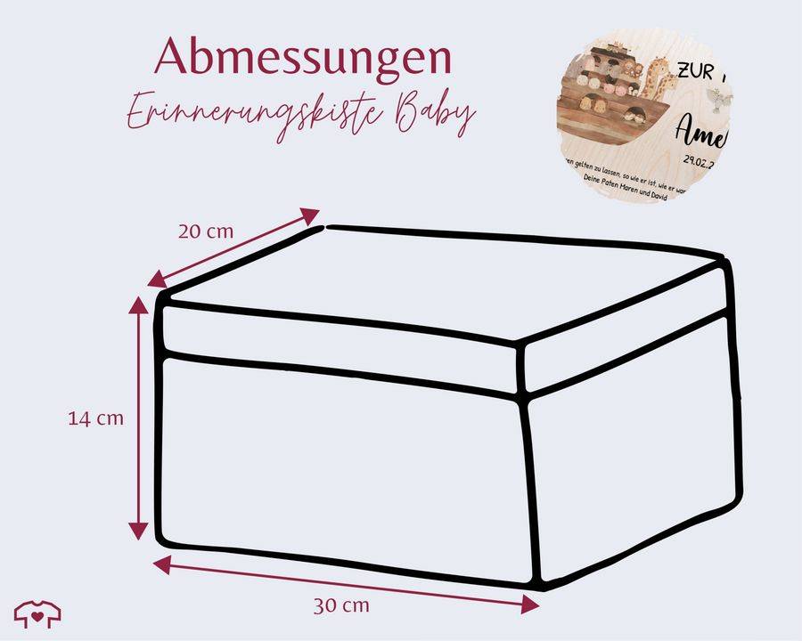 Shirtracer Zur Taufe mit Spruch Arche Noah Erinnerungskiste Taufe Shirtracer Bis zu 65% Rabatt